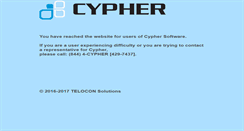 Desktop Screenshot of cypher-software.com