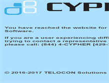Tablet Screenshot of cypher-software.com